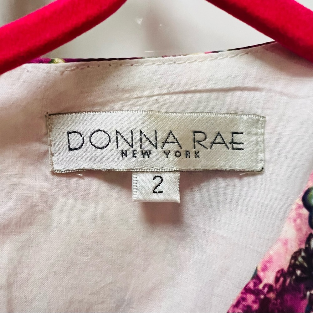 NWT Donna Rae Sleeveless Dress w/ Pockets lined w/Cotton. Size 2. Jewelry Print. - Picture 6 of 10